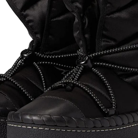 Tory Burch LEATHER TRIM SHEARLING LINING Sleeping Bag Boot BOOTIES 7 8 8.5 9.5 - Picture 4 of 13